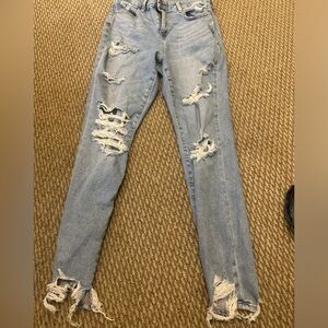 Size 10 Regular Distressed Curvy High Rise American Eagle Jegging